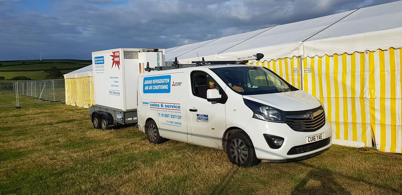 Jenkins Refrigeration van at marquee tent